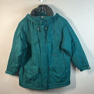 L.L.Bean Vintage Green Primaloft Down Jacket Size XLP